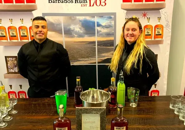 Professional bartending team serving a private event in New Jersey