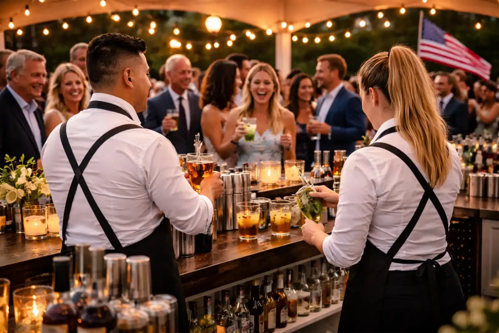 Signature cocktails prepared by professional mobile bartenders in New Jersey