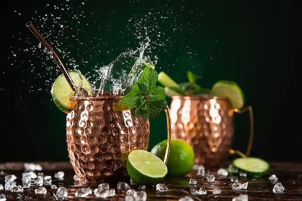 Refreshing Moscow Mule served by professional mobile bartending services in NJ