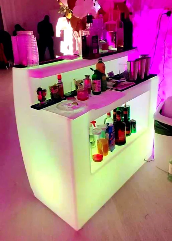 Portable V.I.P. LED Bar for rent in NJ